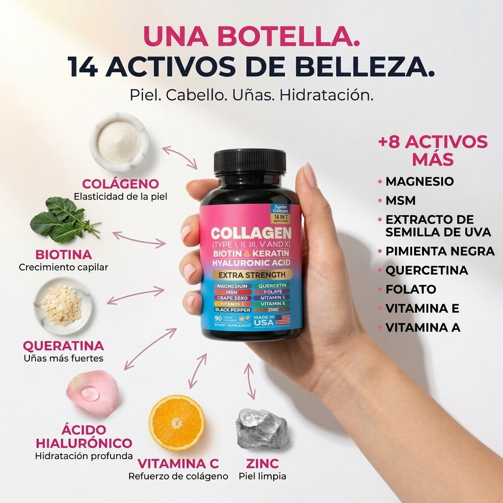 OVELTON Colágeno Extra Fuerte 14 en 1