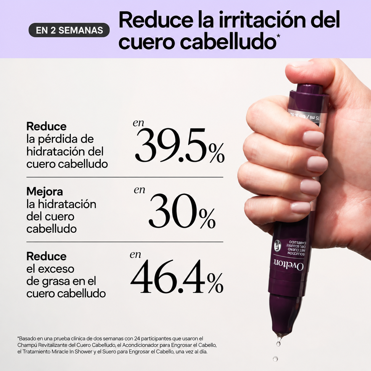 Ovelton Sérum Roll-On Engrosador de Cabello