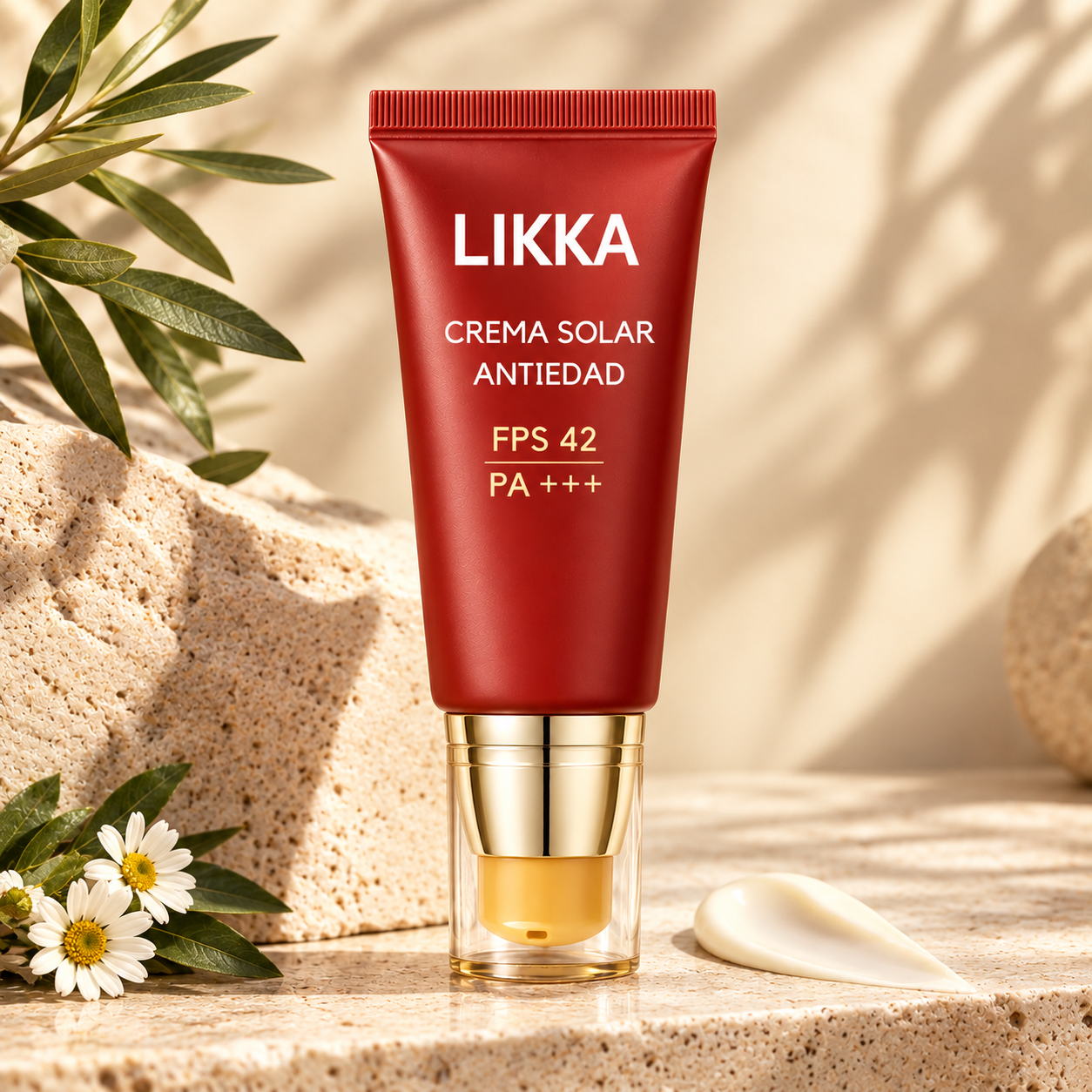 Crema Solar Antiedad para el Cuidado Facial OVELTON