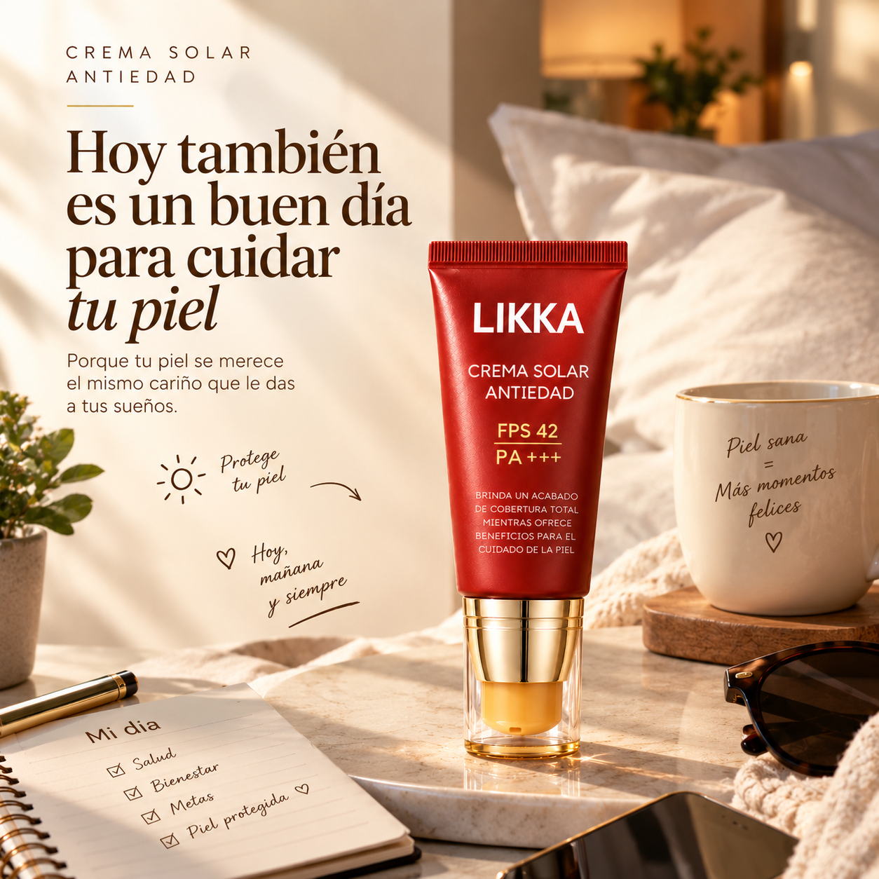 Crema Solar Antiedad para el Cuidado Facial OVELTON